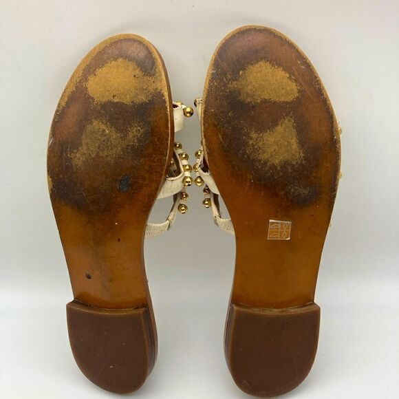 Coach Isa Women’s White Leather Sandals Size 6B - Picture 9 of 9